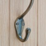 5x Narrow Hat and Coat Hook Cast Iron Antique Vintage Style W30mm x H140mm Raw - Image 7