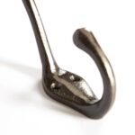5x Narrow Hat and Coat Hook Cast Iron Antique Vintage Style W30mm x H140mm Raw - Image 2