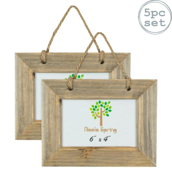 5x Rustic Wooden Han bb648345716ec329ea21da86fb063fde