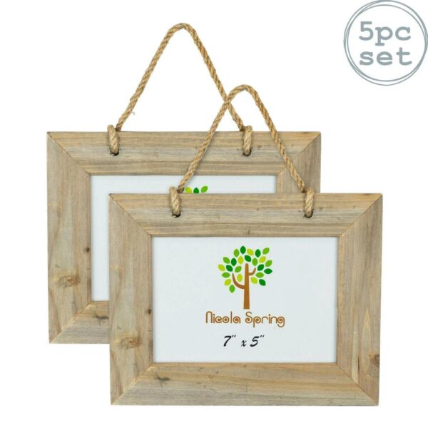 5x Rustic Wooden Han e2ff1ceec83643330f8be363903b41d8