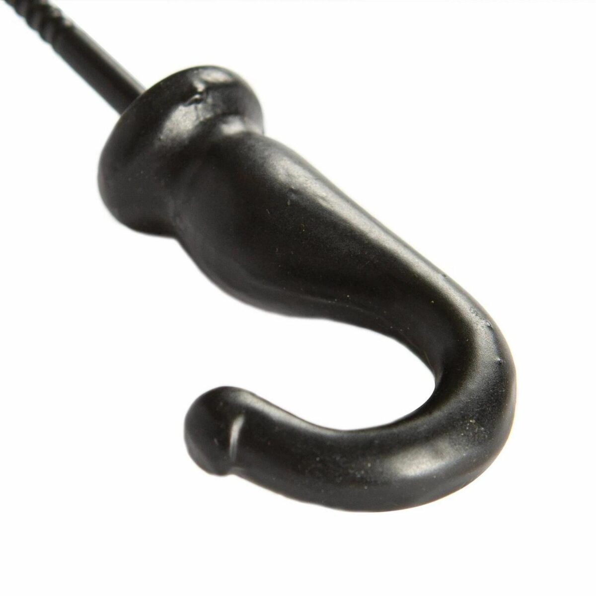 5x Screw Hook Cast Iron Antique Vintage Style Hooks W20mm x H35mm Black - Image 2