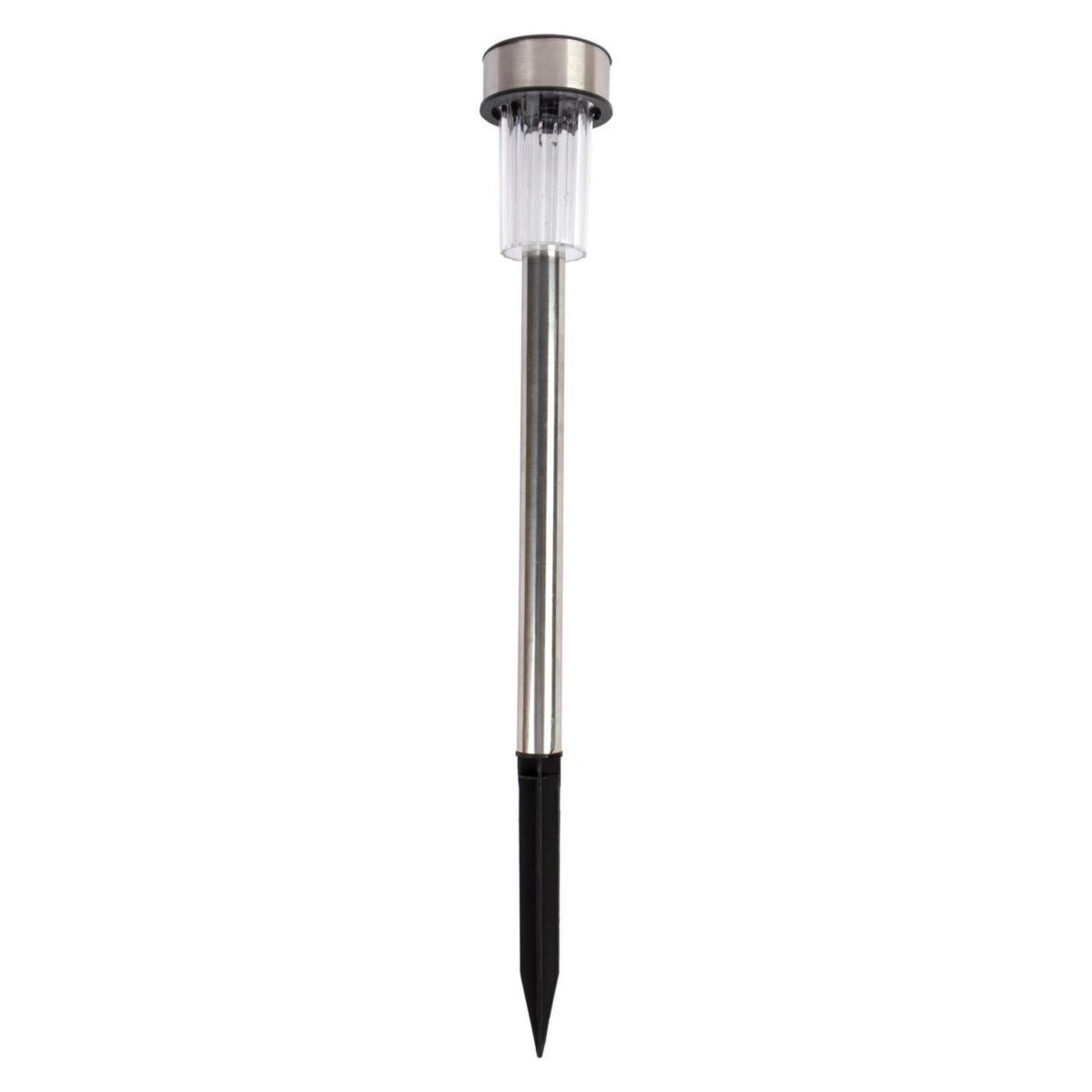 5x Silver Stainless Steel Solar Pathway Lights Outdoor Garden LED Lamp Light - Image 2