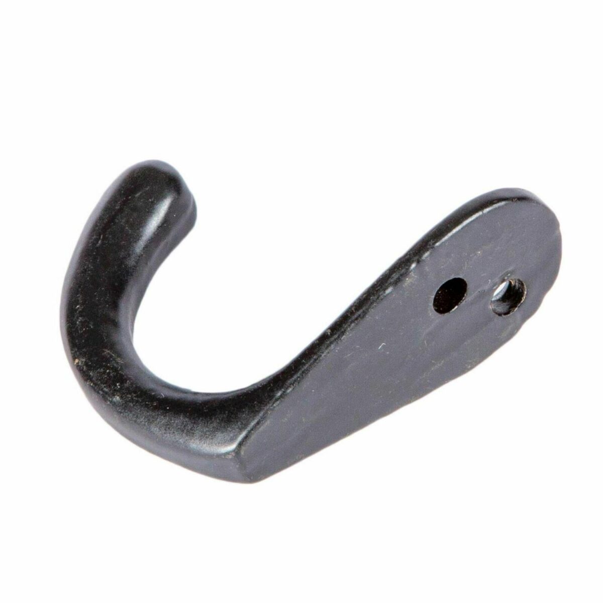 5x Single Robe Hook Cast Iron Antique Vintage Style Hooks W20mm x H45mm Black - Image 3
