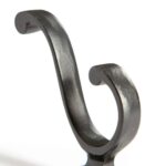5x Square Back Hat and Coat Hook Cast Iron Vintage Style W35mm x H80mm Black - Image 3