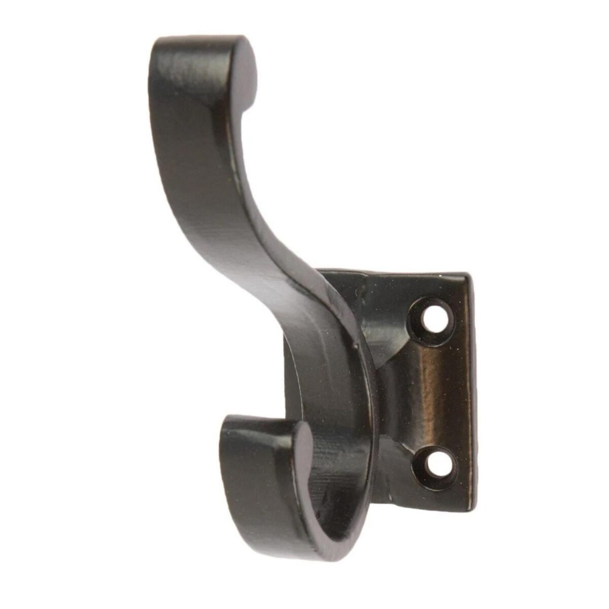 5x Square Back Hat and Coat Hook Cast Iron Vintage Style W35mm x H80mm Black - Image 4