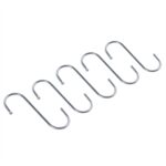 5x Stainless Steel S-Hooks S-Shaped Metal Kitchen Garden Hanging Storage Hook
