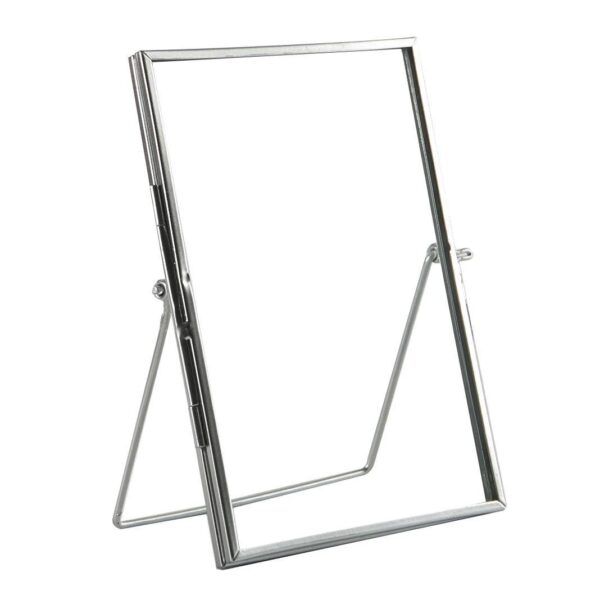 5x Standing Metal Photo Frames Table Desk Picture Display 5  x 7  Silver