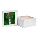 5x White 10 x 10 3D Box Photo Frames White 8 x 8 Mount Craft Shadow Picture