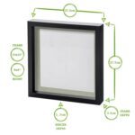 5x White 10 x 10 3D Box Photo Frames White 8 x 8 Mount Craft Shadow Picture - Image 4