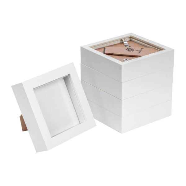 5x White 4 x 4 3D Bo f1e77cd71355d717a8fff506f5ee520e