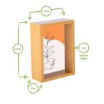 5x White 5 x 7 3D Deep Box Photo Frames Standing Hanging Craft Shadow Picture - Image 4