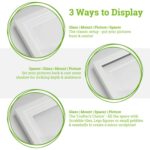 5x White 8  x 8  3D Box Photo Frames Black 4  x 4  Mount Craft Shadow Picture - Image 3