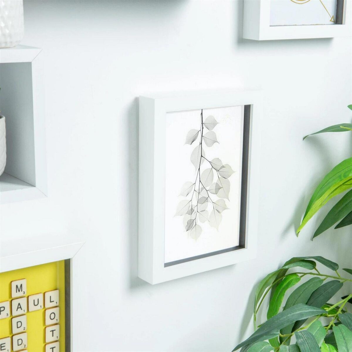 5x White A5 (6  x 8 ) Acrylic 3D Box Photo Picture Frame - White 4  x 6  Mount - Image 6