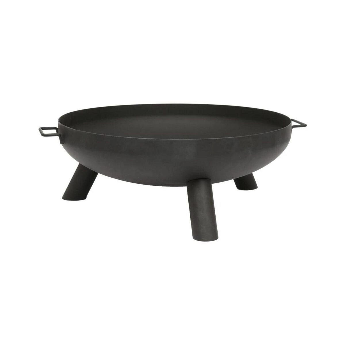 68cm Round Fire Pit Outdoor Garden Iron Firepit Patio Heater Log Burner Bowl - Image 5