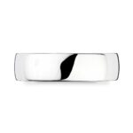 6.0mm Classic Court Wedding Ring, 18ct White Gold - Image 4