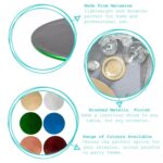 6 Piece Metallic Coaster Set 10cm Black - Image 2