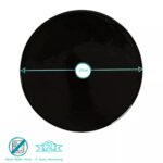 6 Piece Metallic Coaster Set 10cm Black - Image 3