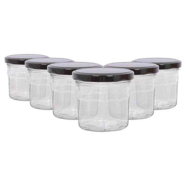 6x 130ml Glass Jam J 20e8e3bec9f9de5481c36d0a7b848111