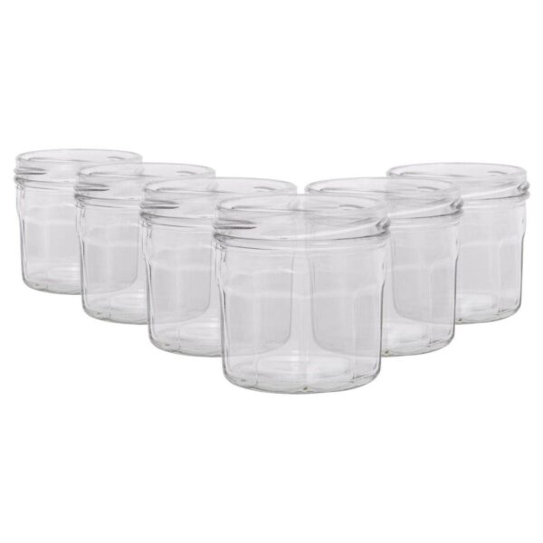6x 130ml Glass Jam Jars Twist Top Chutney Preserve Honey Pickle Storage