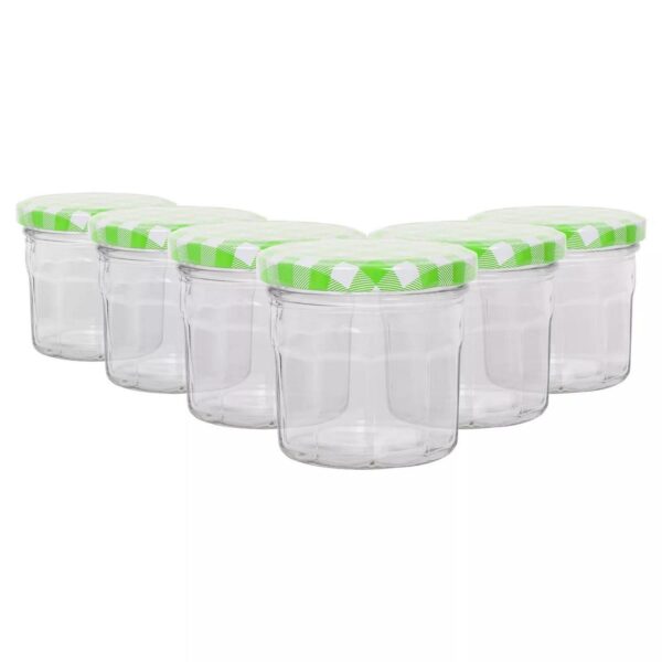 6x 130ml Glass Jam J f047e09298b0dff48da58f8ce0b2d956
