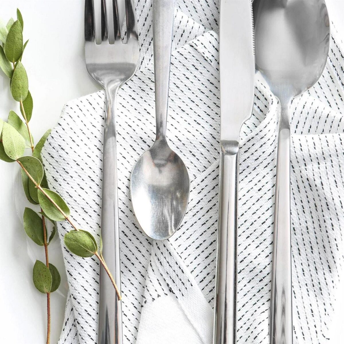 6x 14cm Tondo Stainless Steel Teaspoons Silver Kitchen Table Cutlery Coffee Set - Image 7