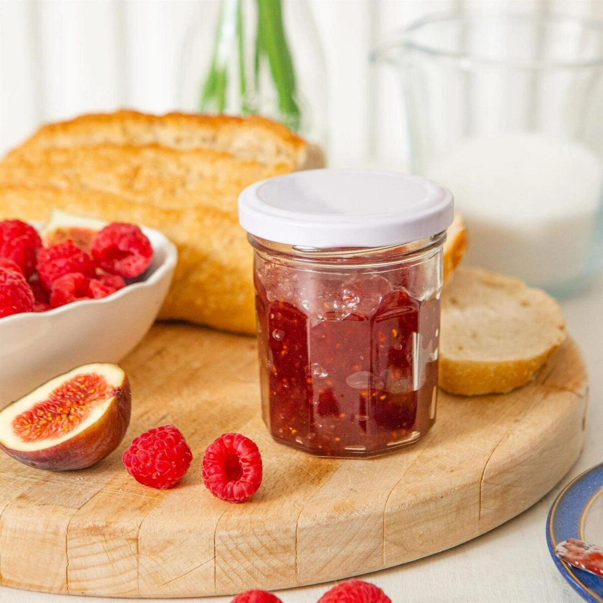 6x 150ml Glass Jam Jars with White Lids Chutney Preserve Honey Pickle Storage - Image 7