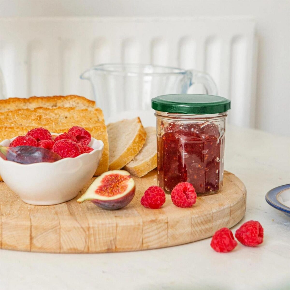 6x 150ml Glass Jam Jars with Green Lids Chutney Preserve Honey Pickle Storage - Image 5