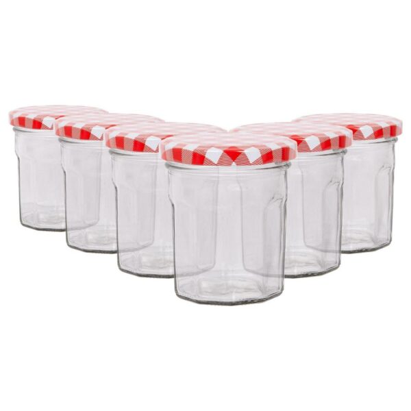 6x 150ml Glass Jam J 4cb21195600c39645dace27321f8f310