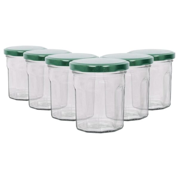6x 150ml Glass Jam J a086ddb2ca4ac5dc4293f08f5e04a80c