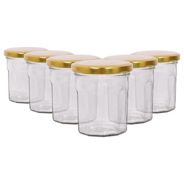 6x 150ml Glass Jam J a71ad10c182c44891a3e1180af4693d7