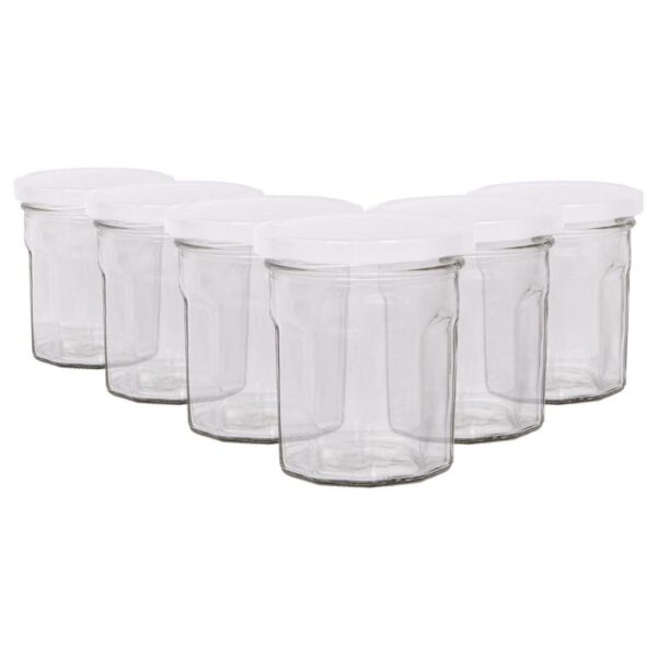6x 150ml Glass Jam J ac2a0b49b4ae8aaf38574a573925fce6