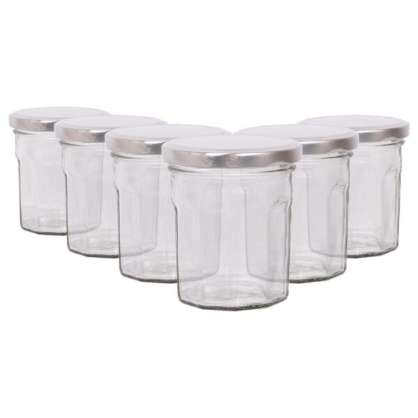 6x 150ml Glass Jam J dacc8e277514c96510b3e7aa41a60145