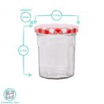 6x 150ml Glass Jam Jars with White Lids Chutney Preserve Honey Pickle Storage - Image 3