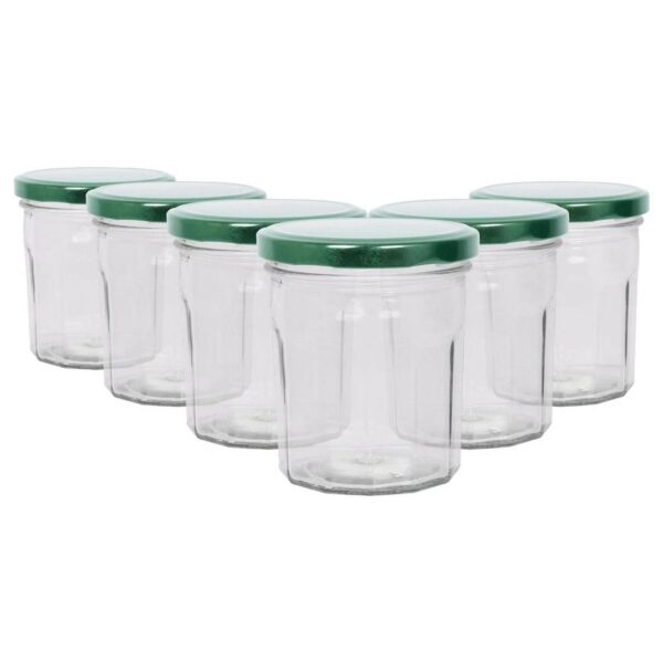 6x 250ml Glass Jam J 318af00db6abe56b7bb1588fe4a030c4