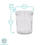 6x 250ml Glass Jam Jars Twist Top Chutney Preserve Honey Pickle Storage - Image 3