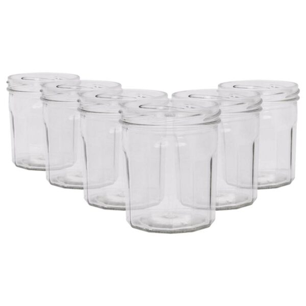 6x 250ml Glass Jam J f019e779a5075bb2510261017e2f2930