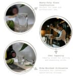 6x 25ml Wide Shot Glasses Clear Reusable Christmas Liqueur Party Glass Set - Image 2
