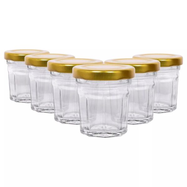 6x 30ml Glass Jam Ja 7036e18be647de76a85ab12f725eba40