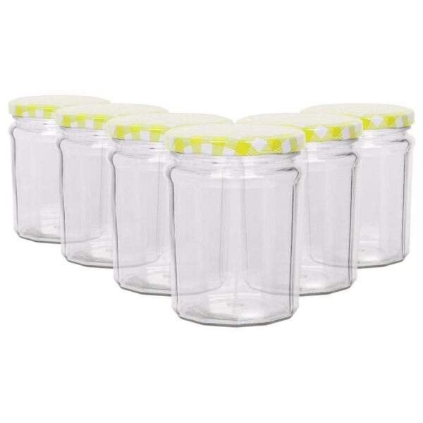 6x 380ml Glass Jam J 22efe810e685e169c016bf36a61ce906
