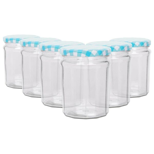 6x 380ml Glass Jam J b29ba9156d4f3bada94a8e028b1398ac