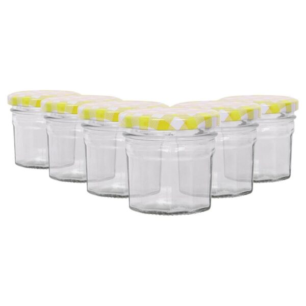 6x 90ml Glass Jam Ja 2d7f9e4aa9f5fbee0972cc9f9bf4c7a3