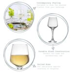 6x Argon Tableware Tallo White Wine Glasses Contemporary Glassware 295ml Clear - Image 2