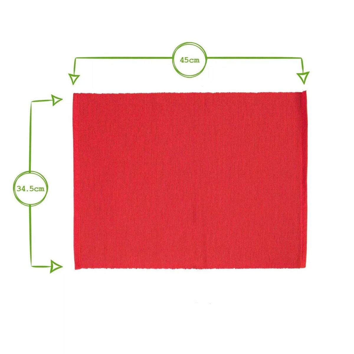 6x Beige 45cm x 34.5cm Cotton Fabric Placemats Kitchen Dining Table Place Mats - Image 3