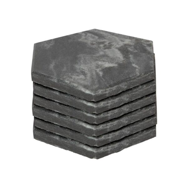 6x Black 10cm Hexago 63f42f2700f5466325642d096707ceb2