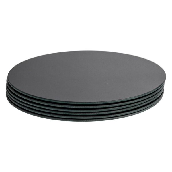 6x Black 30cm Round 2ef4a1ed5e7775c3a9a016a0a4387269