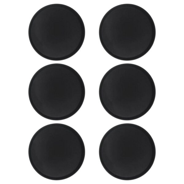 6x Black 35 5cm Roun 96ac5a9ceaee8a3d6a60897e4dfa4191