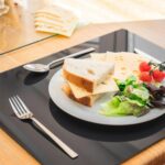 6x Black 50cm x 40cm Glass Placemats Kitchen Dining Dinner Table Place Mats Set - Image 7
