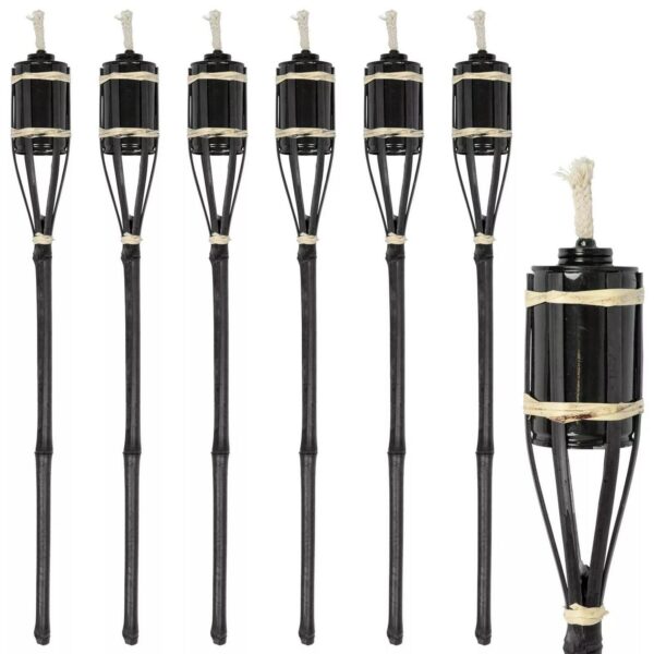 6x Black 60cm Bamboo f42bf3350a2fb5bb526c891f1a1b83ae