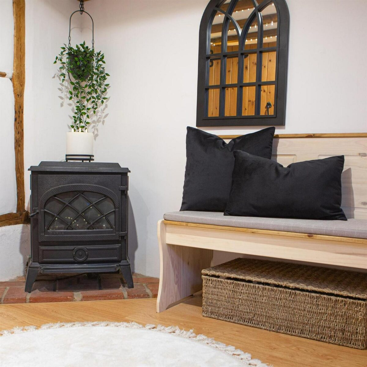 6x Black 60cm x 40cm Rectangle Velvet Cushions Large Scatter Cushions with Cover - Image 5