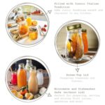 6x Bormioli Rocco 400ml Quattro Stagioni Glass Bottles with Screw Top Lid - Image 2